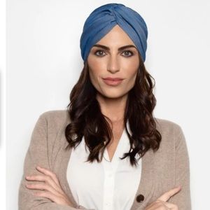 Loza Tam Turban Hat - Denim Blue
